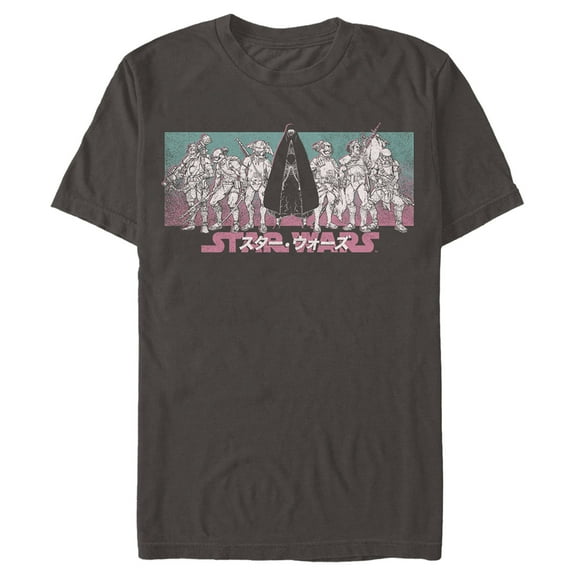 Men's Star Wars: Visions Group Shot  Graphic Tee Charcoal X Large