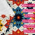 thumbnail image 7 of Flannel Fleece Twin Blanket, Soft Large Twin Blanket, Lightweight Cozy Plush Twin Blanket Fit Sofa Bed, 60"x80", Patchwork Floral Pattern, 7 of 7