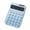 Blue, variant on Solar Powered 12Digit Portable Calculator Vibrantly Color Design Responsive Button Compactly for School Work