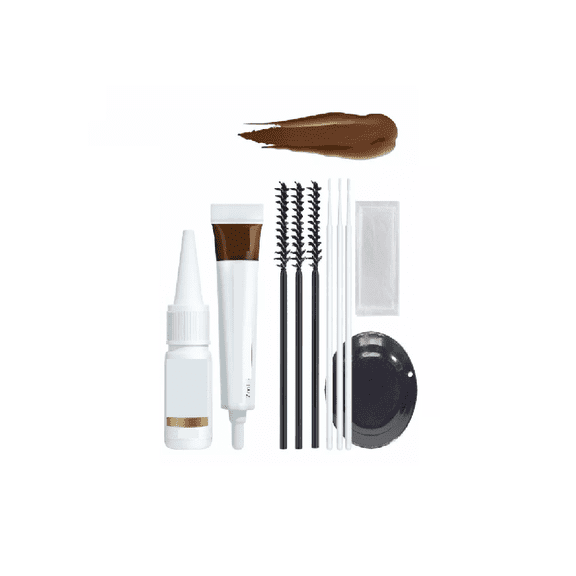 Kit Henna Para Cejas Natural Color Semipermanente Gel 2# Marrón