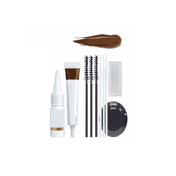 Kit Henna Para Cejas Natural Color Semipermanente Gel 2# Marrón