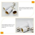 thumbnail image 3 of MIANGASTORE 10pcs Light Bulb Extender Socket 95mm E27 Base Bulb Socket Extender Holder, 3 of 5
