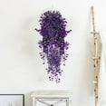 thumbnail image 5 of Taotanxi Artificial Hanging Plants Fake Hanging Vines Boston Fern Greenery Hanging Wall Plants for Home Room Garden Wedding Outside Decoration (Purple), 5 of 6
