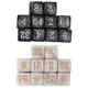 thumbnail image 2 of Dados Numerados, Dados De Juego De Matemáticas Plástico Perla Negro 20 Piezas 2 Números Para Fiesta, 2 of 7