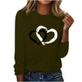 thumbnail image 2 of Agkizg Womens Fall Clothing Plus Size Womens Tops Long Sleeve Blouses Print Crew Neck Long Sleeve Casual Pullover Top for Fall Daily Casual Wear L, 2 of 5