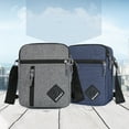 thumbnail image 3 of Men Messenger Bag Adjustable Strap Large Capacity Sling Pack Multi Pockets Waterproof Crossbody Shoulder Bag Satchel Purse for Outdoor,Grey, 3 of 7