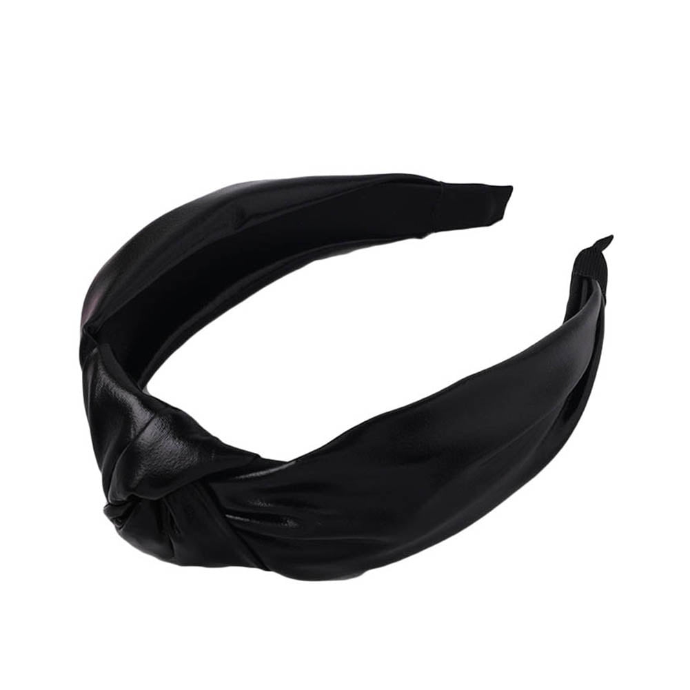 Women's Leather Wide-brimmed Headband Hairband Hair Band Hoop Accessories Party 