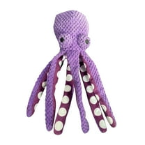 13.39" Octopus Dog Squeaky Toys, No Stuffing Crinkle Plush Dog Toys for Puppy Durable Dog Chew Toys for Dogs