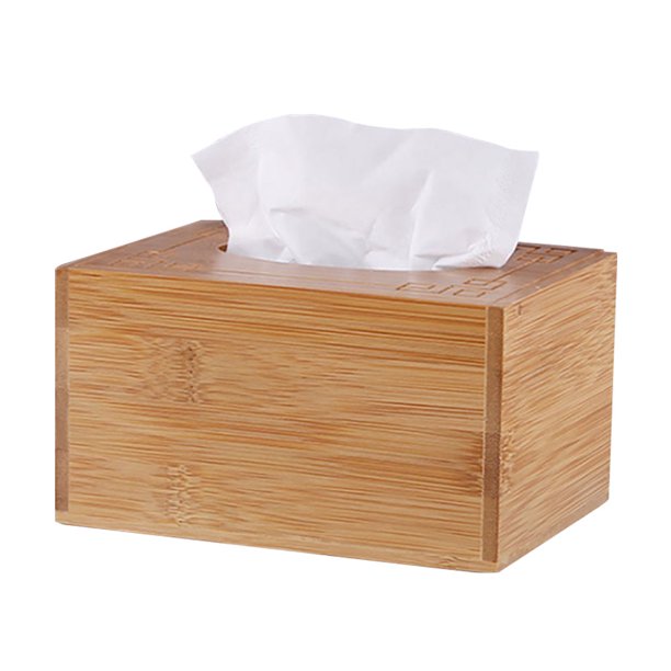 Bamboo Tissue Holder Wooden Tissue Box Cover Pull Cube Dispenser Decorative Organizer For Bathroom Office Kitchen Nightstand Walmart Com Walmart Com