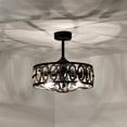 thumbnail image 2 of Dalina 24 in. 5-Light Indoor Oil Rubbed Matte Black Finish Ceiling Fan with Light Kit and Remote, 2 of 5