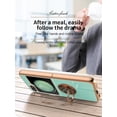 thumbnail image 3 of Compatible with Samsung Galaxy Z Flip 5 Case for Women Men Cute Samsung Z Flip 5 Protective Case Shockproof with Stand and Luxury Plating Gold Edge Phone Case Cover (Light Green), 3 of 14