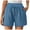 Blue, variant on Xixinqiwan No Boundaries Womens Linen Shorts Bermuda High Waist Wide Leg Shorts Lounge Summer Beach Shorts for Women Trendy