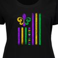 thumbnail image 4 of Inktastic Mardi Gras Flag Women's Plus Size T-Shirt, 4 of 5