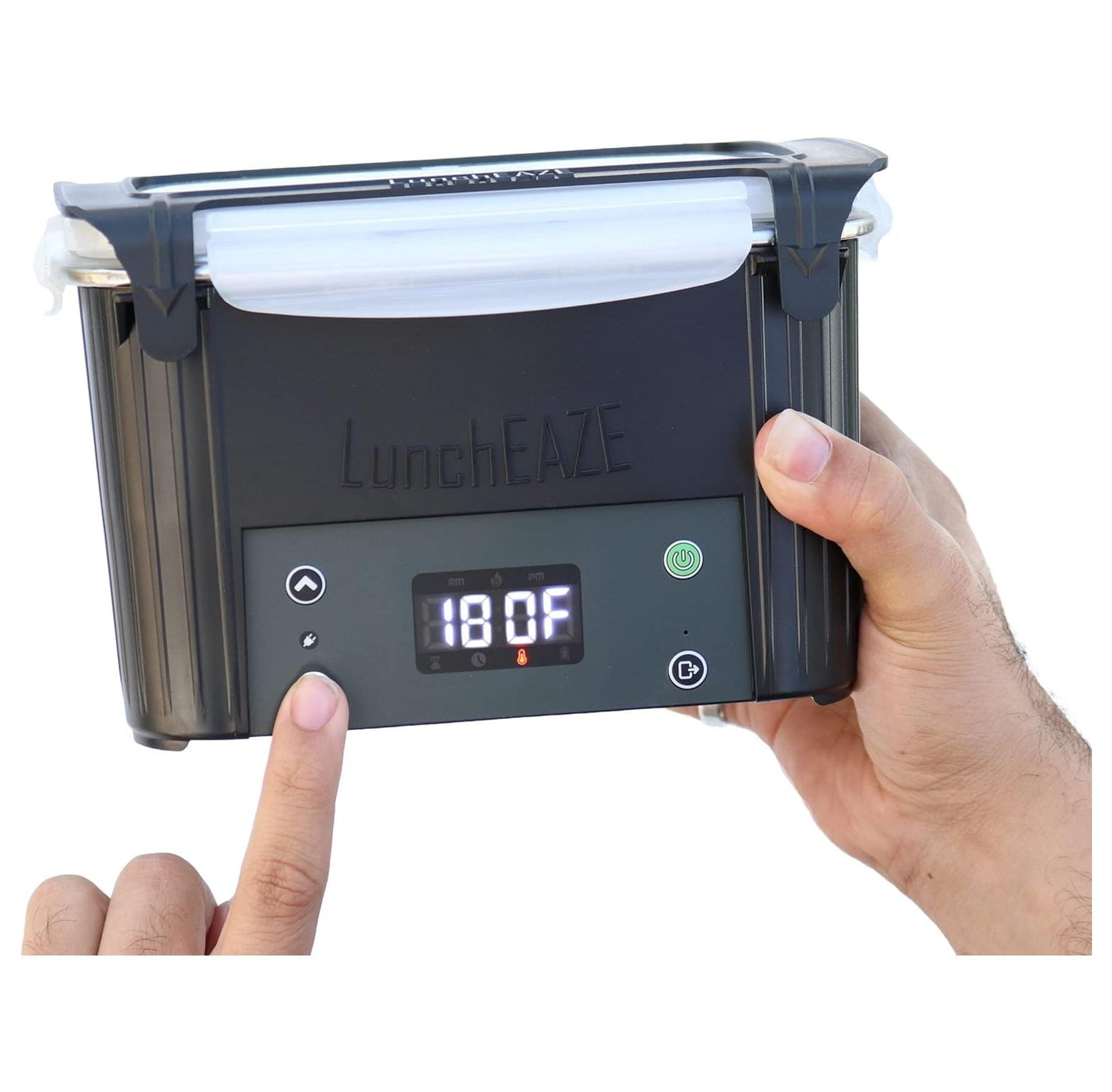  Customer reviews: LunchEAZE Electric Lunch Box – Self-Heating,  Cordless, Battery Powered Food Warmer for Work, Travel, Students – 220°F  Heat, BPA Free, Meal Prep Friendly with Bluetooth Connectivity