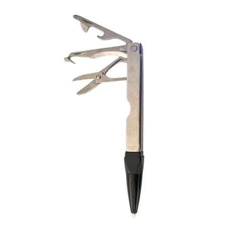 Sinyiin Multifunctional 14 in 1 Multitool Pen Gadgets with Screwdrivers Ruler Bottle Opener Scissors LED Light Wrenth for Men Dad