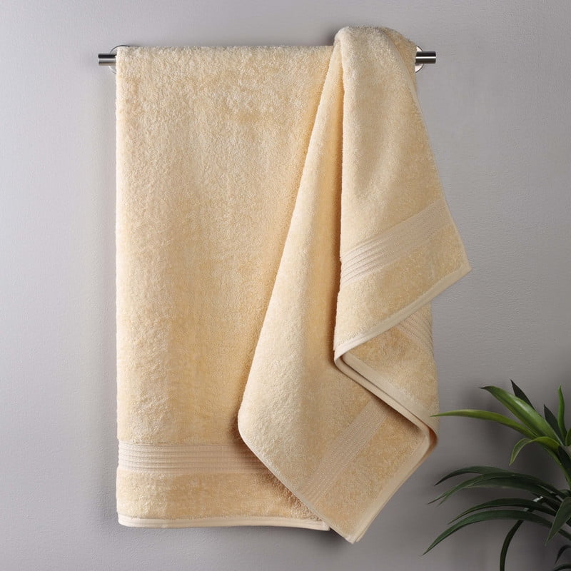 Superior Egyptian Cotton Absorbent Canary Bath Towel Set of 2