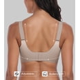 thumbnail image 4 of Daystry Womens Wireless Bras No Underwire Push Up Bra Comfort Seamless Supportive Full Coverage Everyday Bras Gradient Color with Bra Extender, 4 of 12
