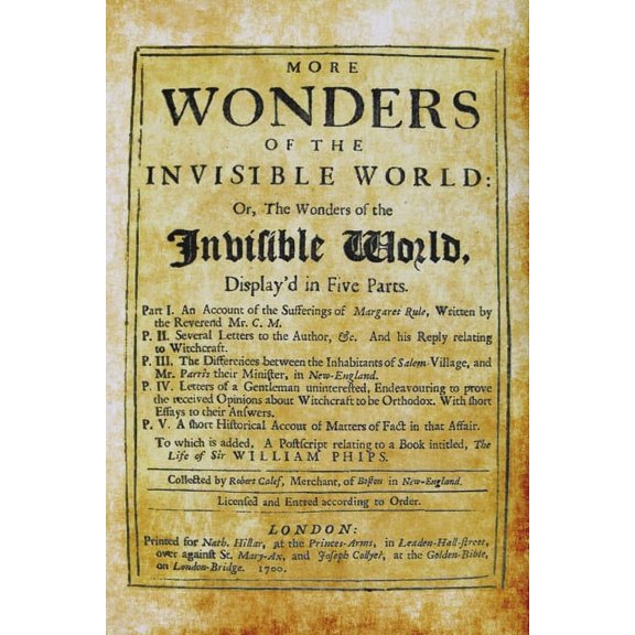 More Wonders of the Invisible World, (Paperback)