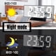 thumbnail image 2 of Reloj despertador digital de escritorio con espejo LED y pantalla de temperatura, 2 of 5