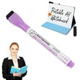 thumbnail image 2 of Tableau Pliant Portable, Tableau Blanc A5, Tableau Blanc Pliant Double Face en Plastique Violet, Tableau A5 Portable pour Réunions et Planification, par Goohae, 2 of 7