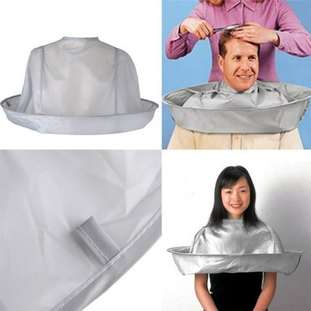 Chemical Hair Capes Jeobest 1PC Hair Cutting Cloak Cape - Barber Haircut Cape - Hair Cutting Cape Adult Foldable Hair Cutting Cloak Umbrella Cape Salon Waterproof Barber Hairdressing Dye Salon Haircut Bib Apron MZ ()