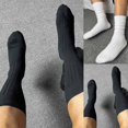 thumbnail image 5 of 1 Pair Men Dress Socks Cotton Solid Sports Athletic Work Stripe Casual Socks, 5 of 8