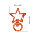 thumbnail image 2 of Unique Bargains Swivel Clasps Snap Hook, Star Shape Lobster Claw Clasp for DIY Orange 16Pcs, 2 of 7