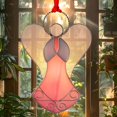 thumbnail image 1 of Vidriera KUNDGLA Pink Angel Suncatcher de 9 x 11 cm, 1 of 9