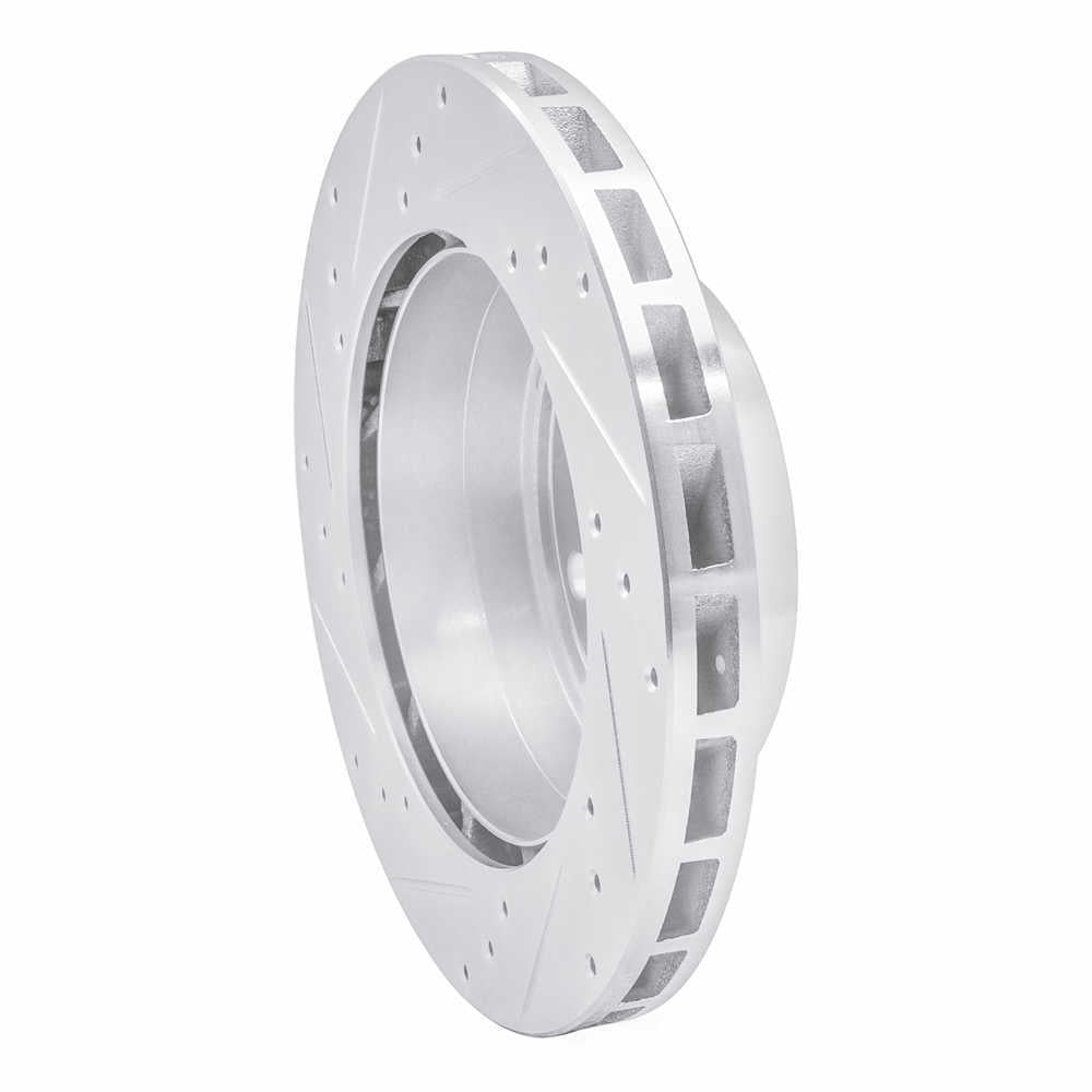 Dynamic Friction Company 631-02031D DFC Brake Rotor - Drilled And Slotted - Silver