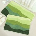thumbnail image 4 of Green Bath Mat 20x31, Soft Absorbent Microfiber Bath Rugs, 4 of 8