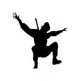 thumbnail image 2 of Action Ninja Silhouette Wall Decal Sticker, Wallmonkeys Peel & Stick Vinyl Graphic (12 in H x 12 in W), 2 of 4