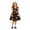 R65/Black, variant on Vividxx Girl Halloween Dress Pumpkin Ghost Print Sleeveless Tie-Shoulder A-Line Swing Dress Fall Party Outfit for Kids 6-7 Years