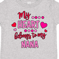thumbnail image 4 of Inktastic My Heart Belongs to My Nana Boys or Girls Toddler T-Shirt, 4 of 5