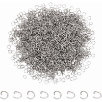 2000Pcs Jump Rings 3mm Stainless Steel Open Jump Ring Unsoldered Ring Connectors Small Split Ring Jewelry Making Findings for DIY Crafts
