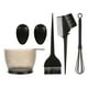 thumbnail image 1 of Juego de 5 pinceles y cuencos para teñir el cabello, kit aplicador de tinte para el cabello Negro, 1 of 8