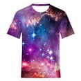 thumbnail image 5 of Penkiiy Galaxy Printed Shirt,Women's Shirts Unisex 3D Graphic Print Fashion T-Shirts for Adults Teens Novelty Casual Tee Tops M Multicolor, 5 of 6