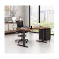 thumbnail image 3 of Stand Up Desk Store Solid Wood Top Electric Adjustable Height Standing Desk with Programmable Memory (Charcoal Frame/Walnut Top, 60" Wide), 3 of 7