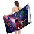 thumbnail image 4 of Among Us Toalla de playa de secado rápido con diseño temático, regalo para mujeres y niñas, ideal para cumpleaños, fans, amantes de la música, uso en la playa o al aire libre, 78 × 160 cm, 4 of 6