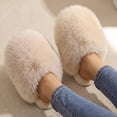 thumbnail image 3 of Ecetana Women's Furry Slippers Comfy Memory Foam Fuzzy Fluffy Slippers Non-slip Indoor House Shoes, 3 of 8