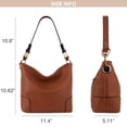 thumbnail image 3 of Bolso Hobo Montana West MWC-128BBR de cuero vegano para mujer, 3 of 7