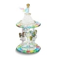 thumbnail image 2 of Glass Baron Handcrafted Glass Carousel Figurine with 22k Gold Accents QGM15133, 2 of 3
