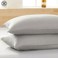 thumbnail image 3 of Luxtrada Set of 2 Premium 1800 Ultra-Soft Polyester Pillowcase Set with Envelope Closure Pillow Cover for Home Bedroom Hotel Travel (King Size,Gray), 3 of 11