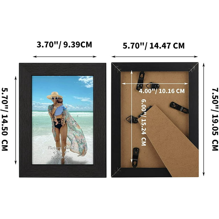  Giftgarden 4x6 Picture Frame Black Photo Frames Bulk for Wall  or Tabletop, Set of 12
