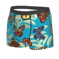 thumbnail image 2 of Kll Multicolored Butterflies Men'S Cotton Boxer Briefs Underwear-Large, 2 of 9