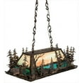thumbnail image 7 of Meyda 178862 35 in. Moose At Dusk Oblong Pendant, Dark Burnished Antique Copper Purple & Blue Blue & Green, 7 of 7