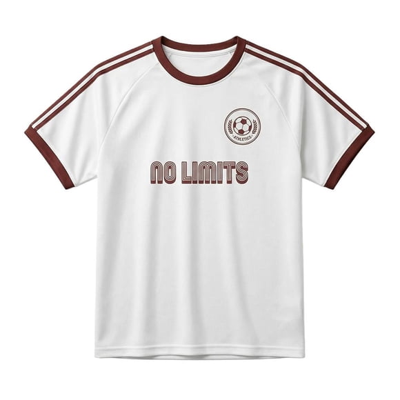 Playera George para Hombre Tipo Soccer Manga Corta Blanca Talla EG
