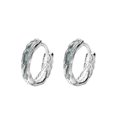 thumbnail image 1 of Pendientes sencillos de Plata de ley S925 Yashi 7399 14 mm x 14 mm, 1 of 4