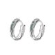 thumbnail image 1 of Nuevos pendientes sencillos de plata de ley S925, 1 of 4