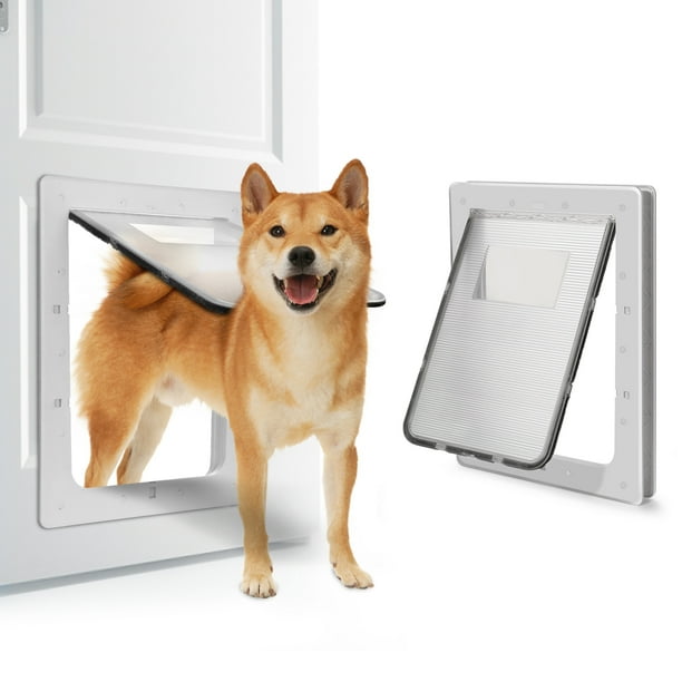 Ownpets Pet Doors ,Plastic Flap Automatic Locking Sliding
