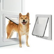 Ownpets Pet Doors ,Plastic Flap Automatic Magnetic Locking Sliding Screen Wall Door for Large Dog